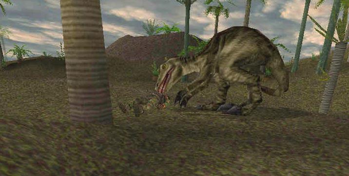 This pic is from Carnivores 1.   This is one happy Allosaurus